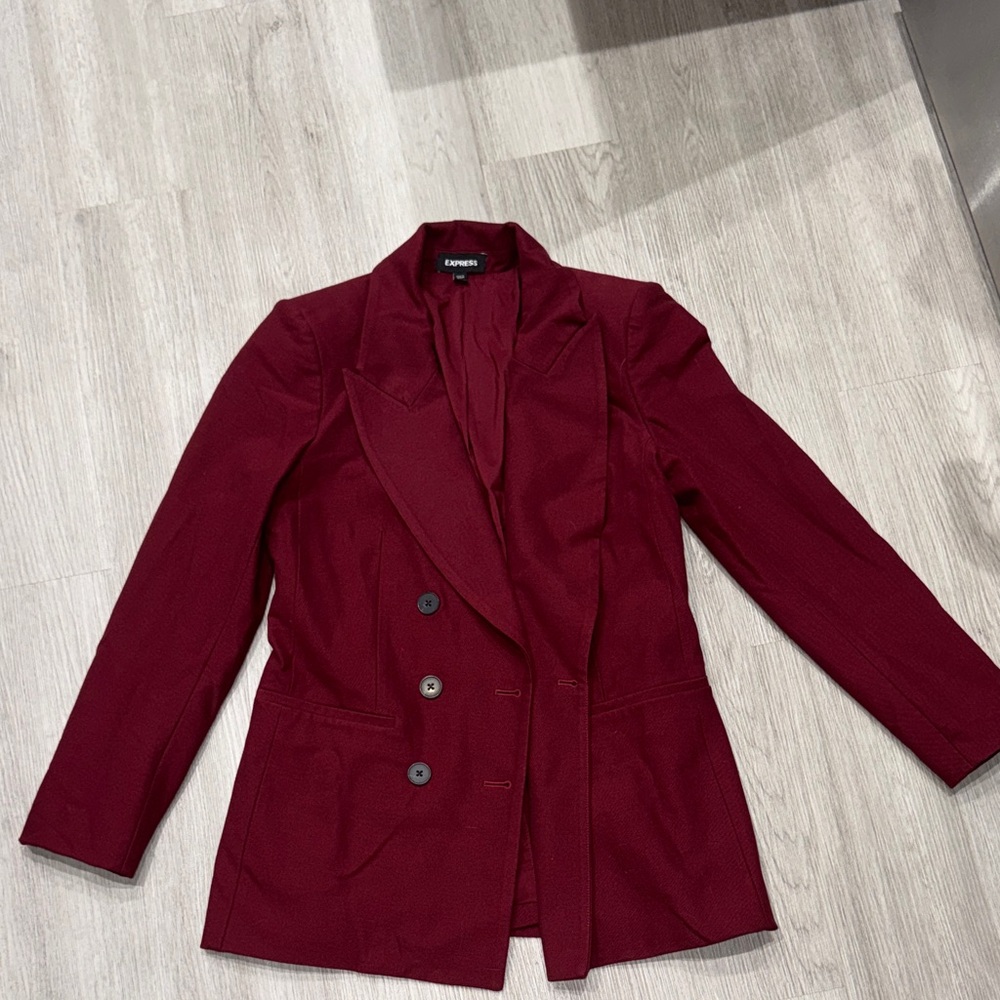 Express Women's Deep Red Blazer